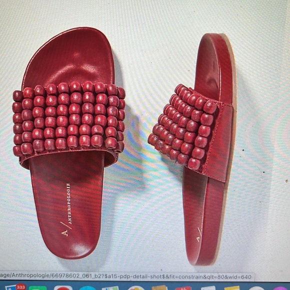 Beaded Slide Sandals by Anthropologie - Picture 7 of 7